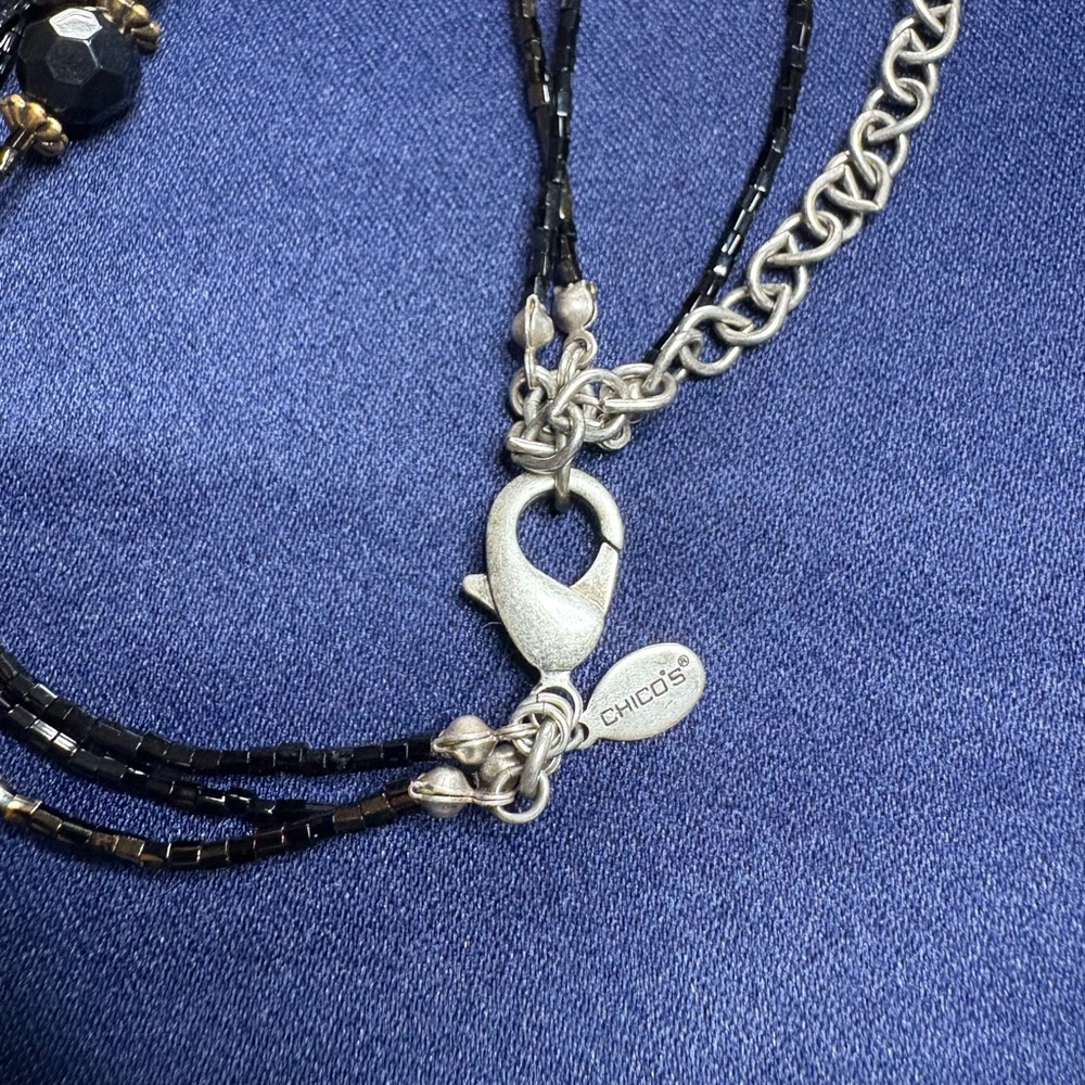 🤩CHICO’s Signed Multi-Strand Layered Bead Necklace, 24” - Picture 5 of 5